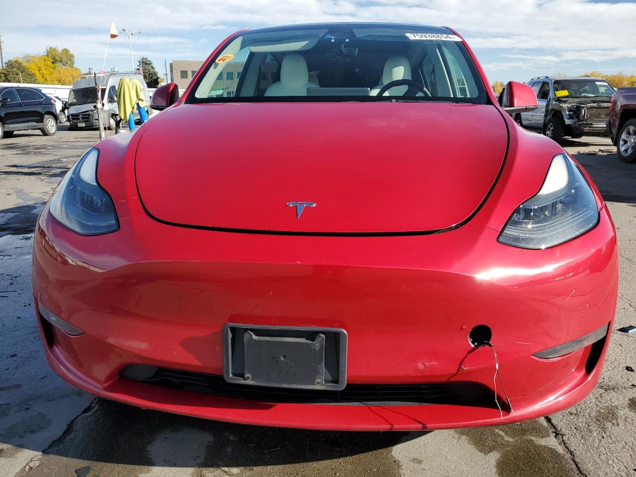 2022 TESLA MODEL Y  VIN:7SAYGDEF4NF547187
