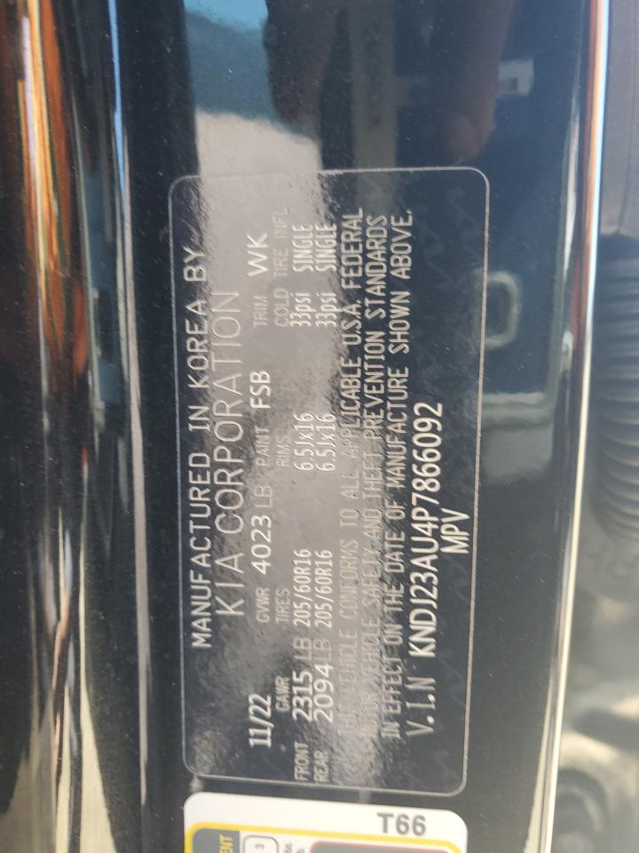2023 KIA SOUL LX VIN:KNDJ23AU4P7866092