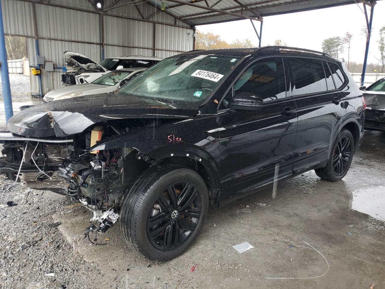 2022 VOLKSWAGEN TIGUAN SE R-LINE BLACK VIN:3VVCB7AX2NM087000