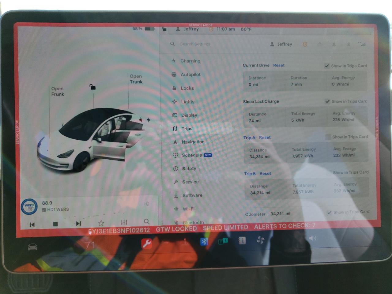 2022 TESLA MODEL 3  VIN:5YJ3E1EB3NF102612