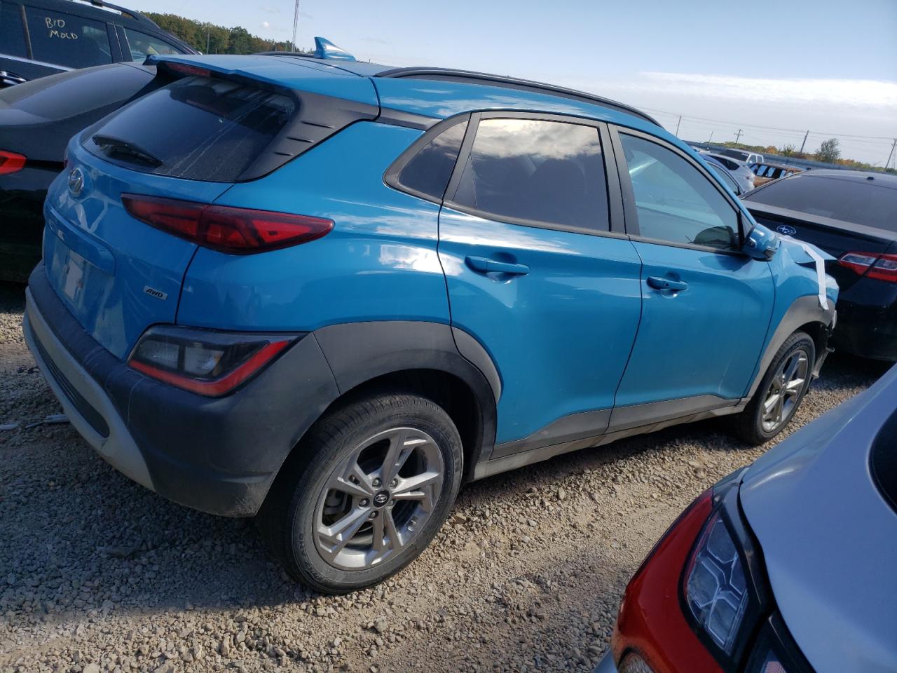 2022 HYUNDAI KONA SEL VIN:KM8K6CAB0NU770221