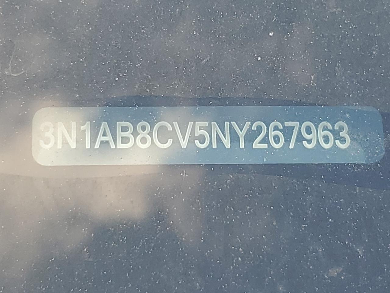 2022 NISSAN SENTRA SV VIN:3N1AB8CV5NY267963