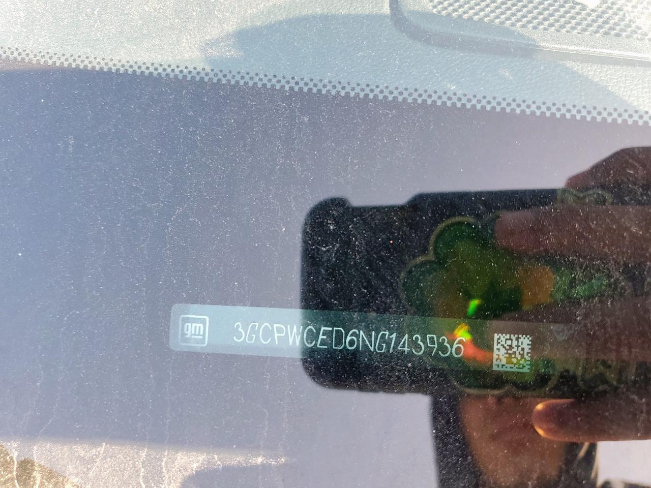 2022 CHEVROLET SILVERADO LTD C1500 LT VIN:3GCPWCED6NG143936