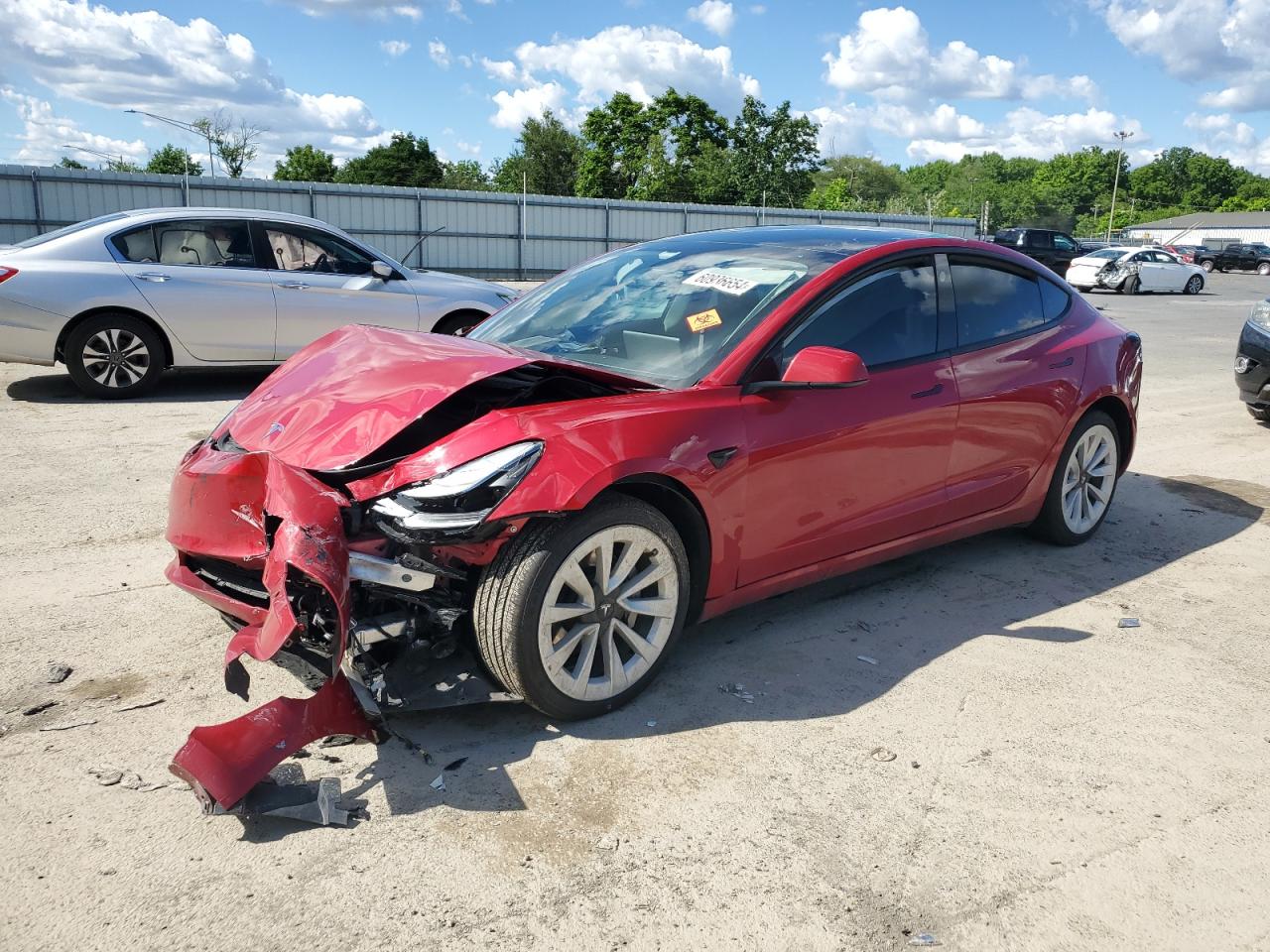 2022 TESLA MODEL 3  VIN:5YJ3E1EB8NF186538