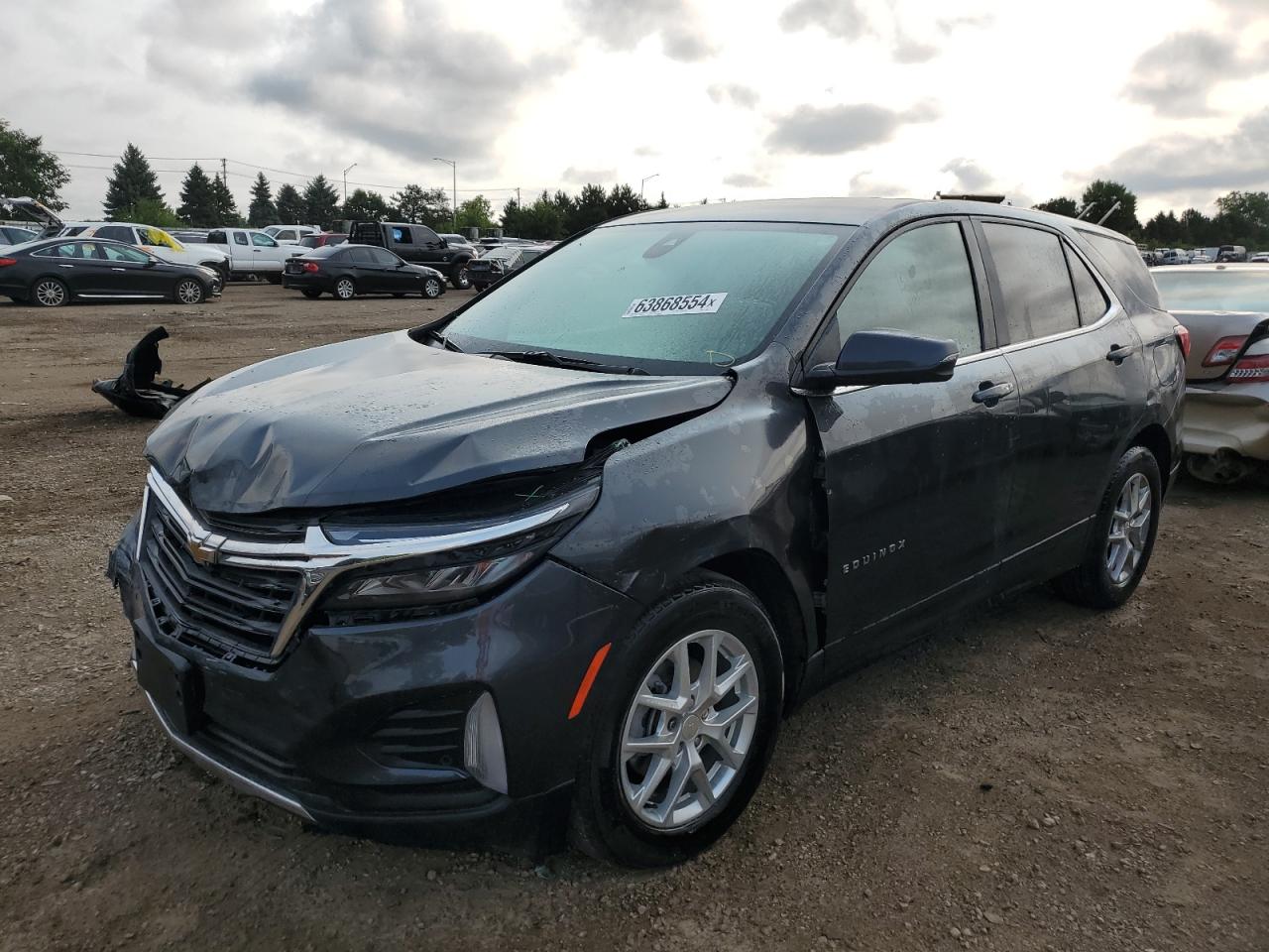 2022 CHEVROLET EQUINOX LT VIN:3GNAXKEV2NS213586