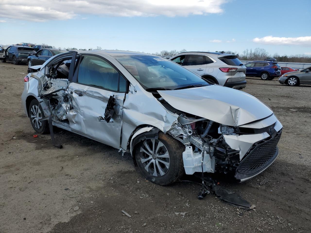 2022 TOYOTA COROLLA LE VIN:JTDEAMDE7N3004472