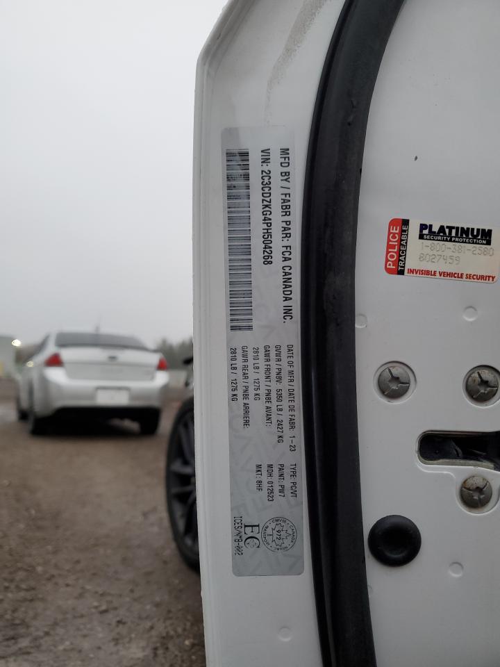 2023 DODGE CHALLENGER GT VIN:2C3CDZKG4PH504268