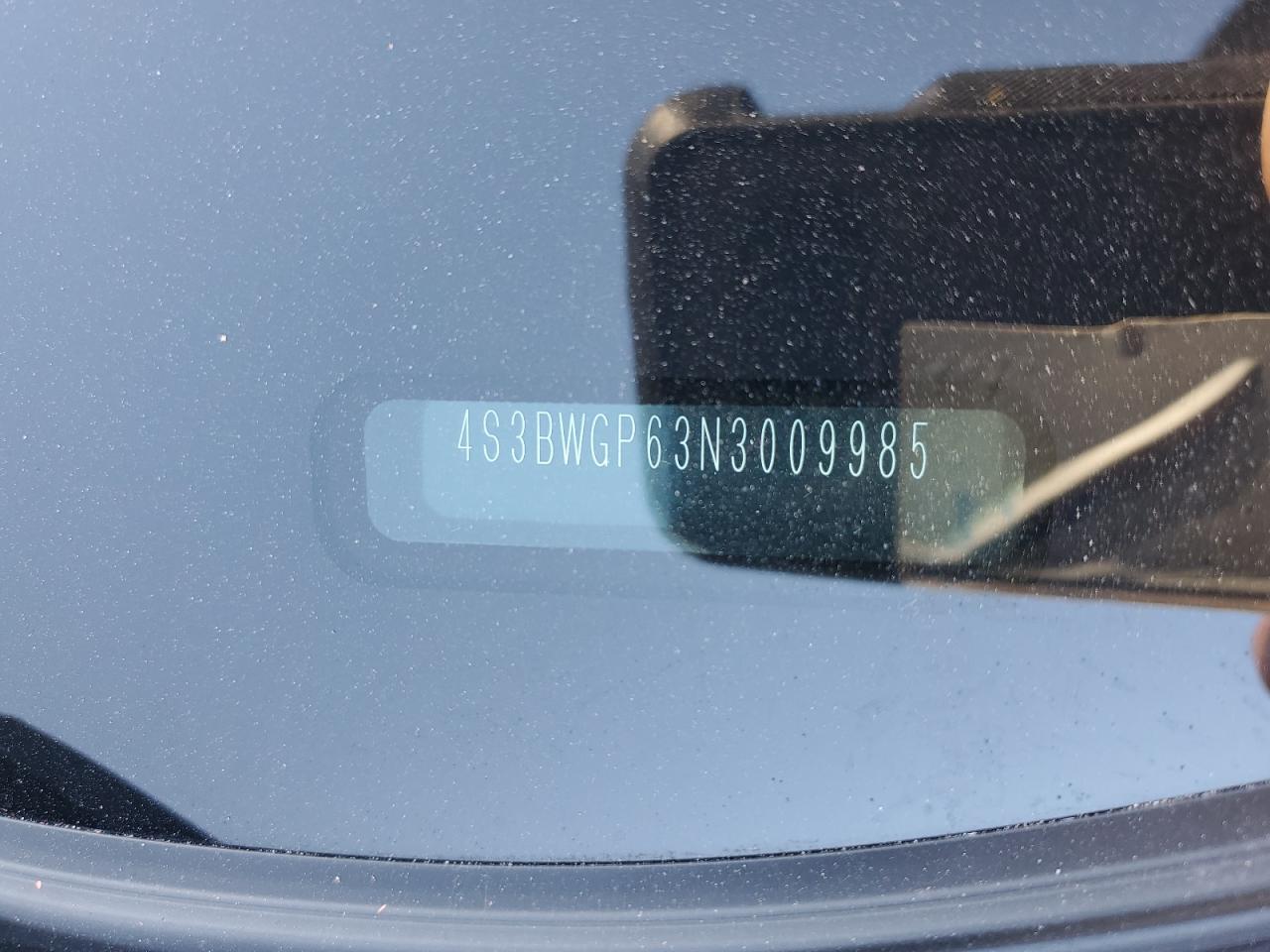 2022 SUBARU LEGACY TOURING XT VIN:4S3BWGP63N3009985