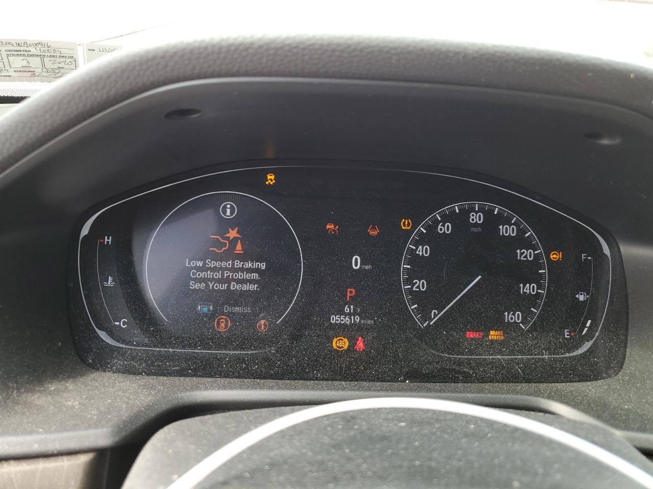 2022 HONDA ACCORD TOURING VIN:1HGCV2F91NA000916