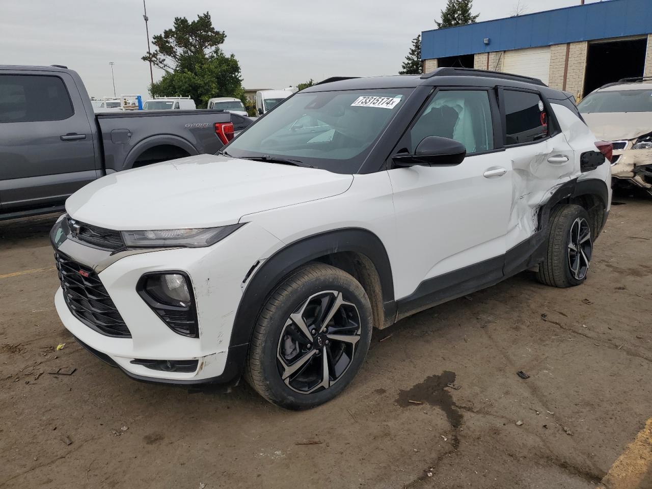 2022 CHEVROLET TRAILBLAZER RS VIN:KL79MUSL3NB140773