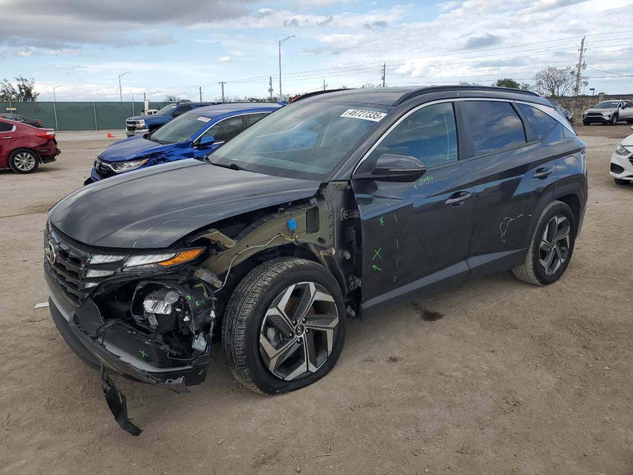2022 HYUNDAI TUCSON SEL VIN:5NMJF3AE4NH029412