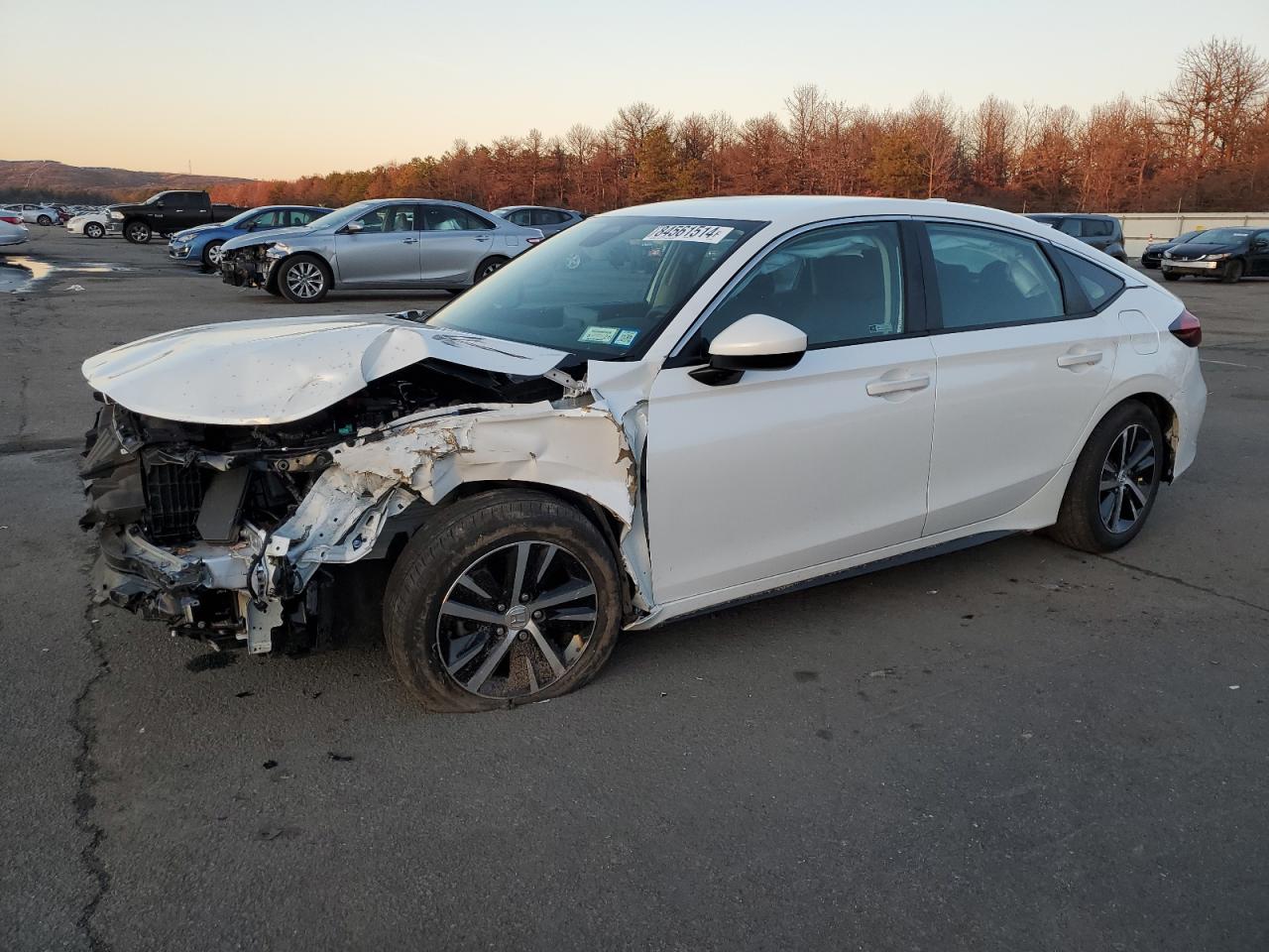 2022 HONDA CIVIC LX VIN:19XFL2H58NE023330