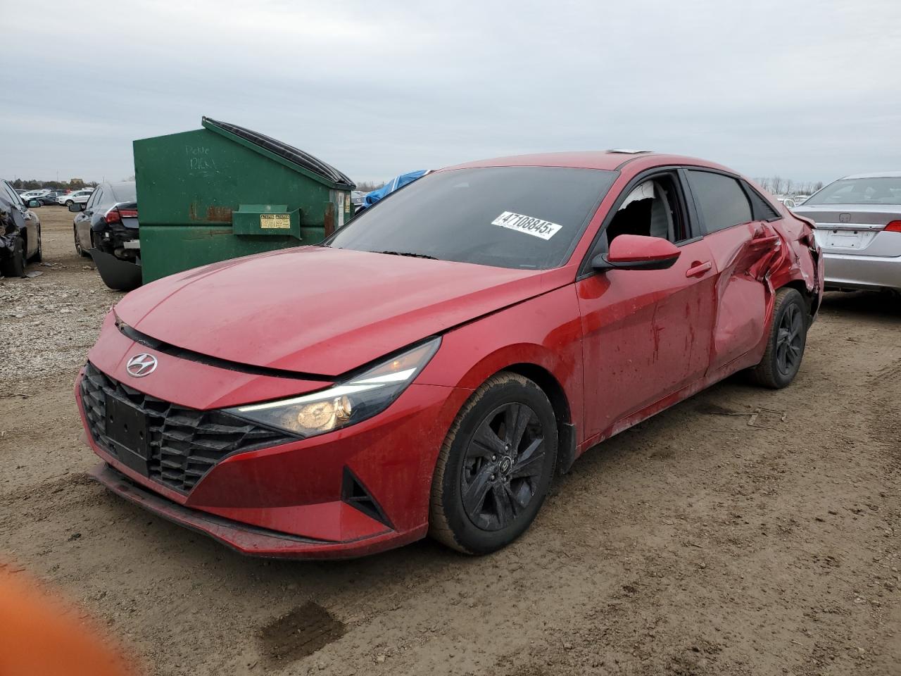 2022 HYUNDAI ELANTRA SEL VIN:5NPLS4AG4NH057029