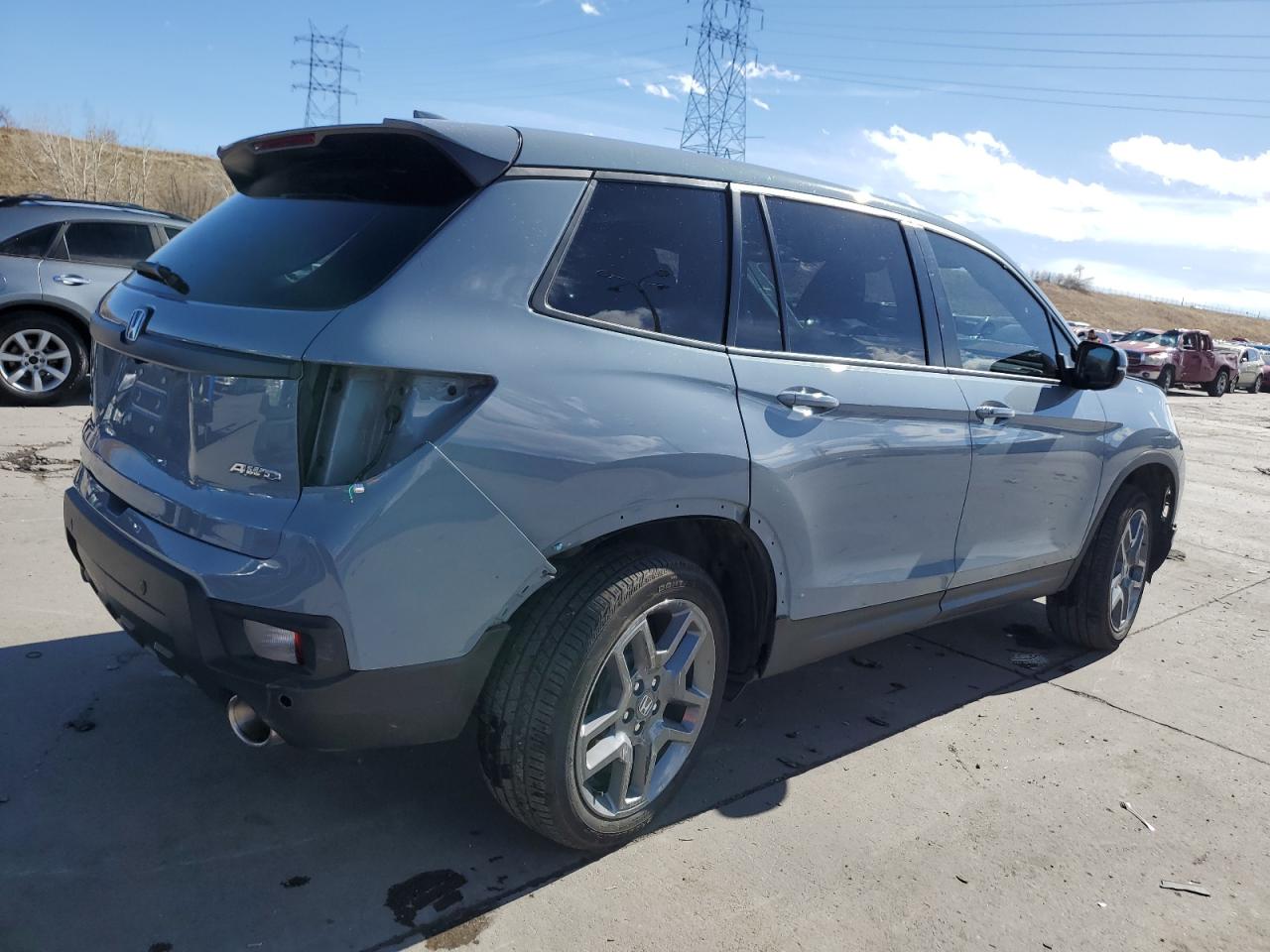 2023 HONDA PASSPORT EXL VIN:5FNYF8H57PB008950