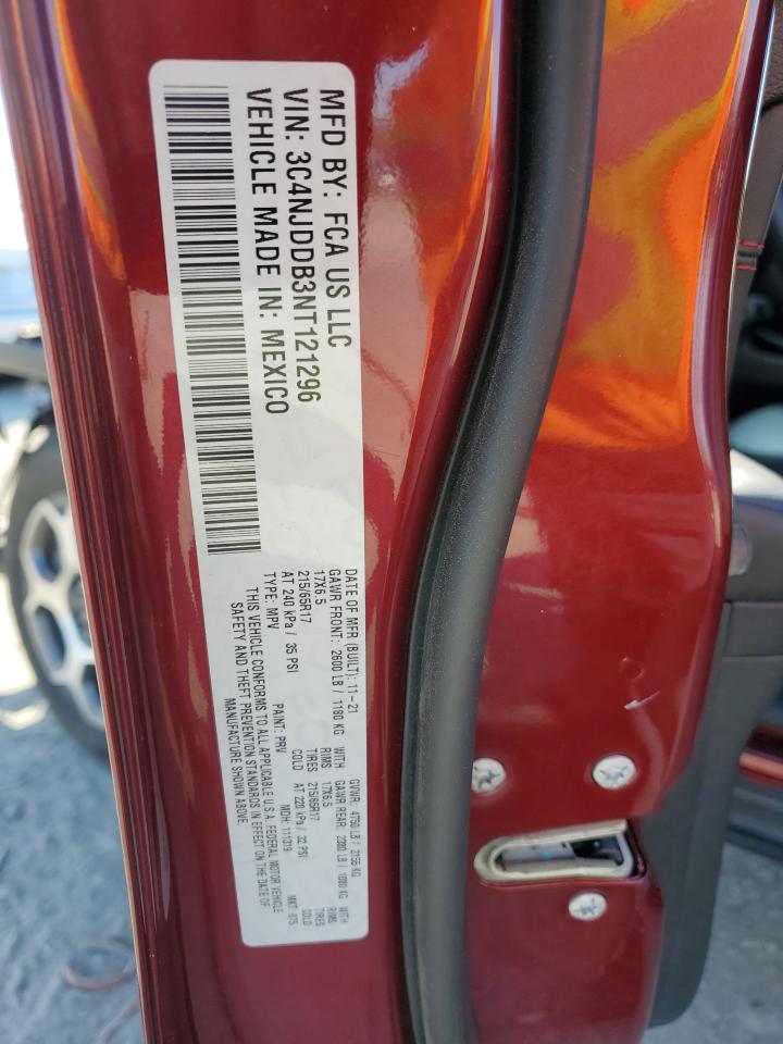 2022 JEEP COMPASS TRAILHAWK VIN:3C4NJDDB3NT121296