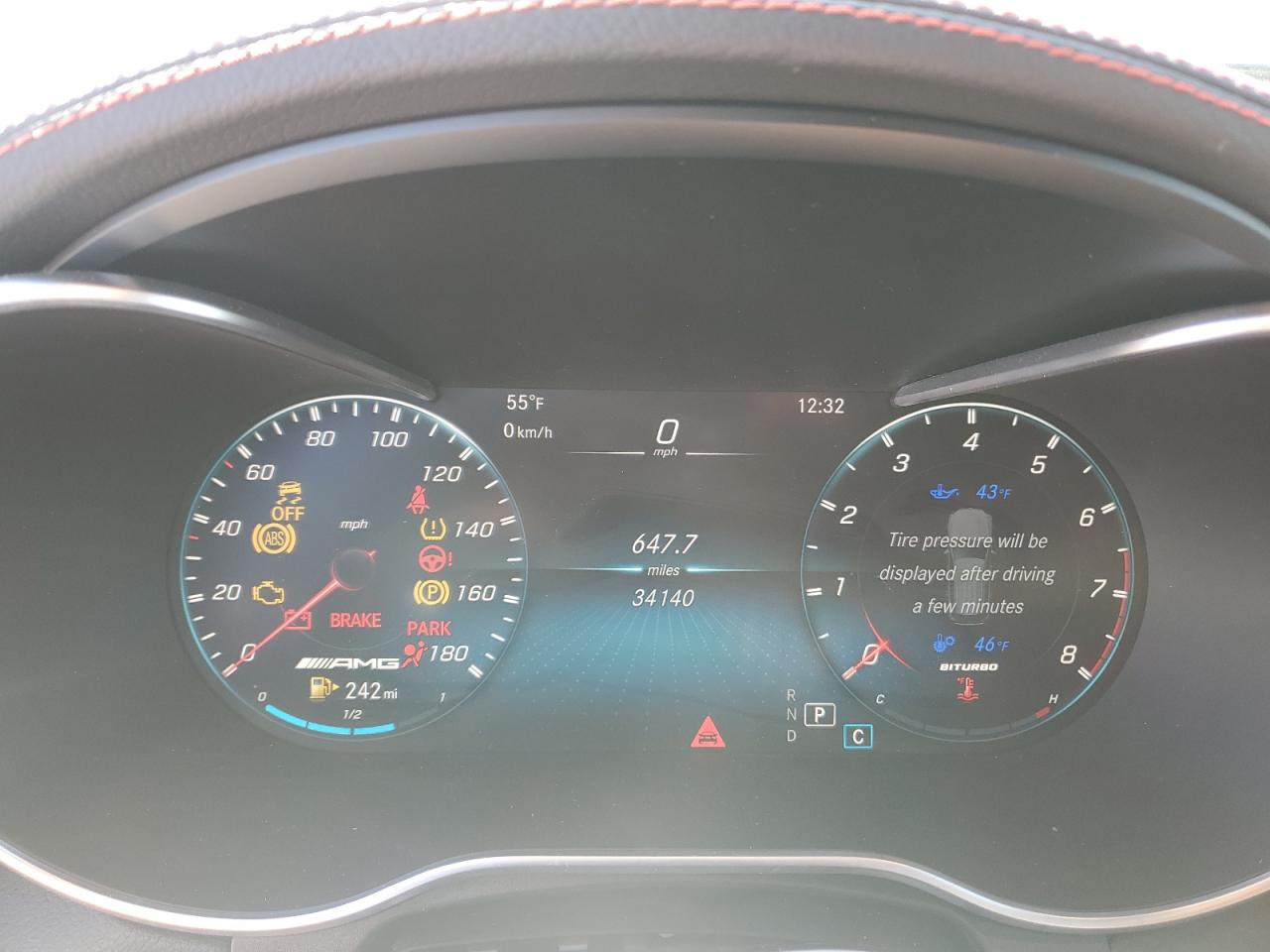 2022 MERCEDES-BENZ GLC 43 4MATIC AMG VIN:W1N0G6EB7NV345506