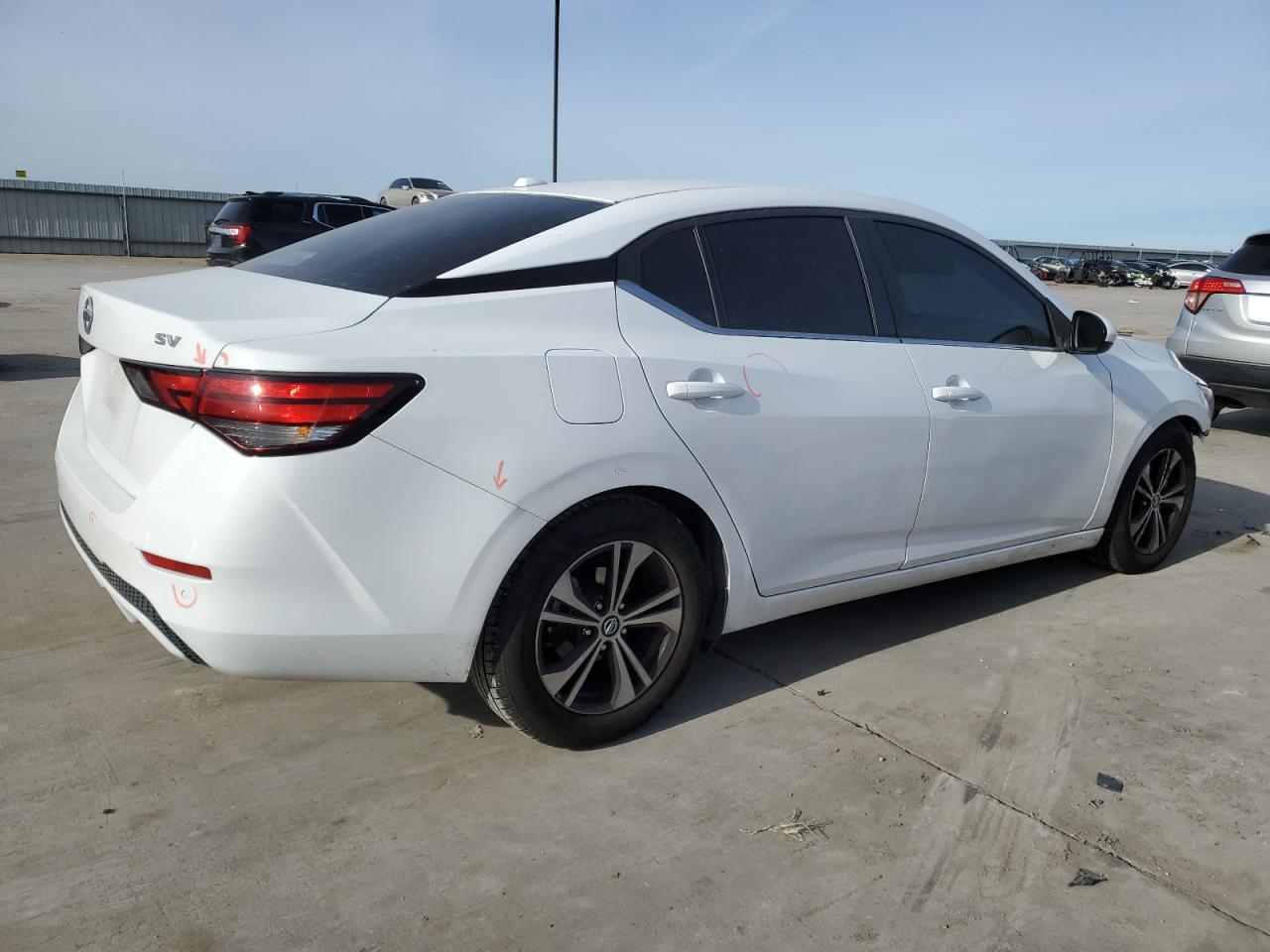 2022 NISSAN SENTRA SV VIN:3N1AB8CV4NY217989