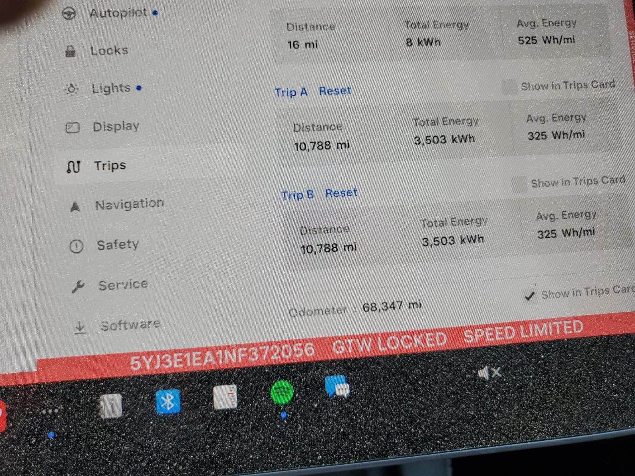 2022 TESLA MODEL 3  VIN:5YJ3E1EA1NF372056