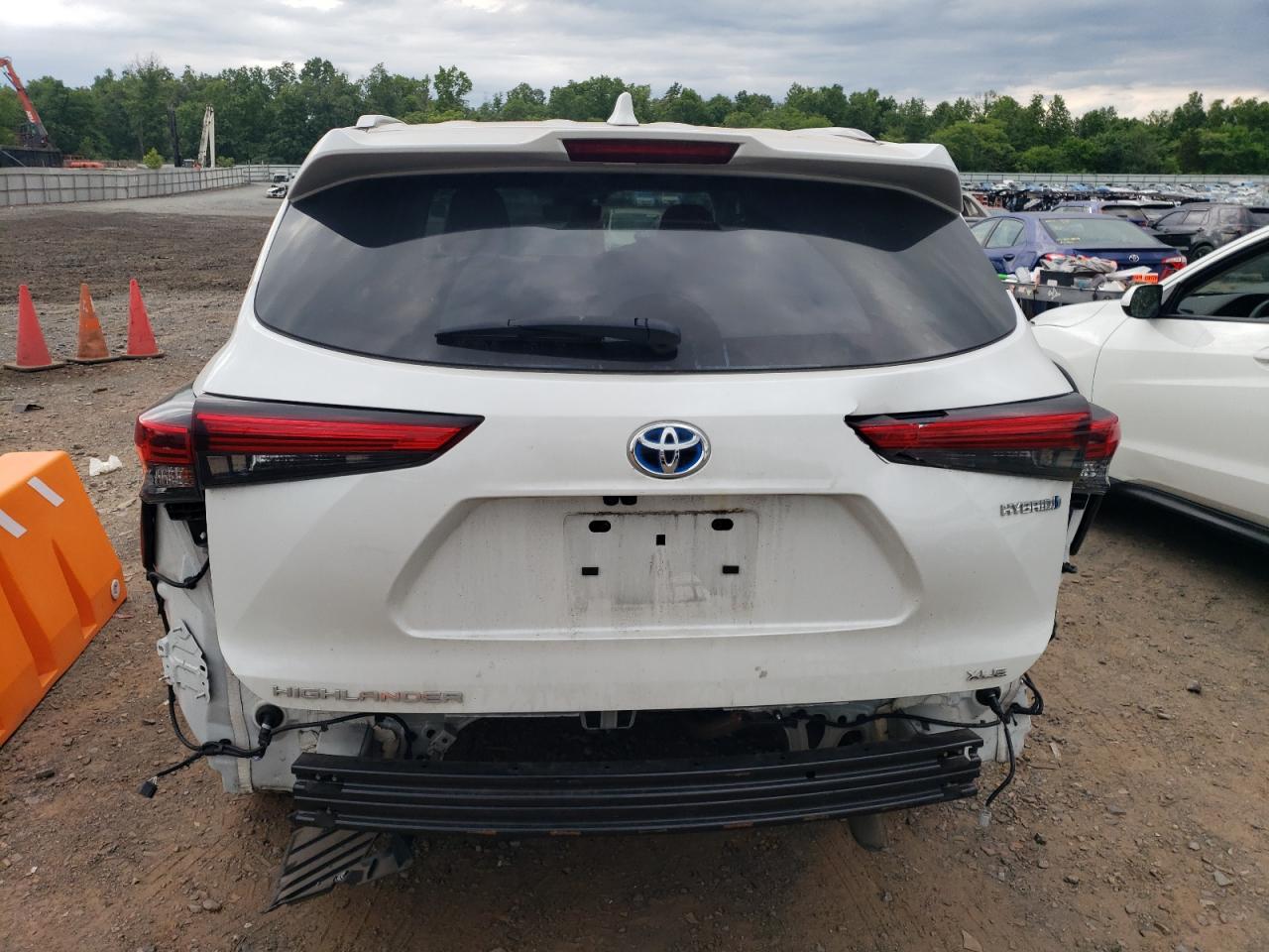2022 TOYOTA HIGHLANDER HYBRID XLE VIN:5TDABRCH5NS543966