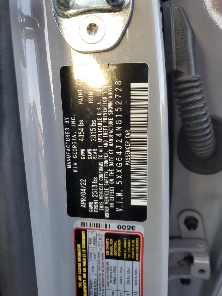 2022 KIA K5 GT LINE VIN:5XXG64J24NG152728