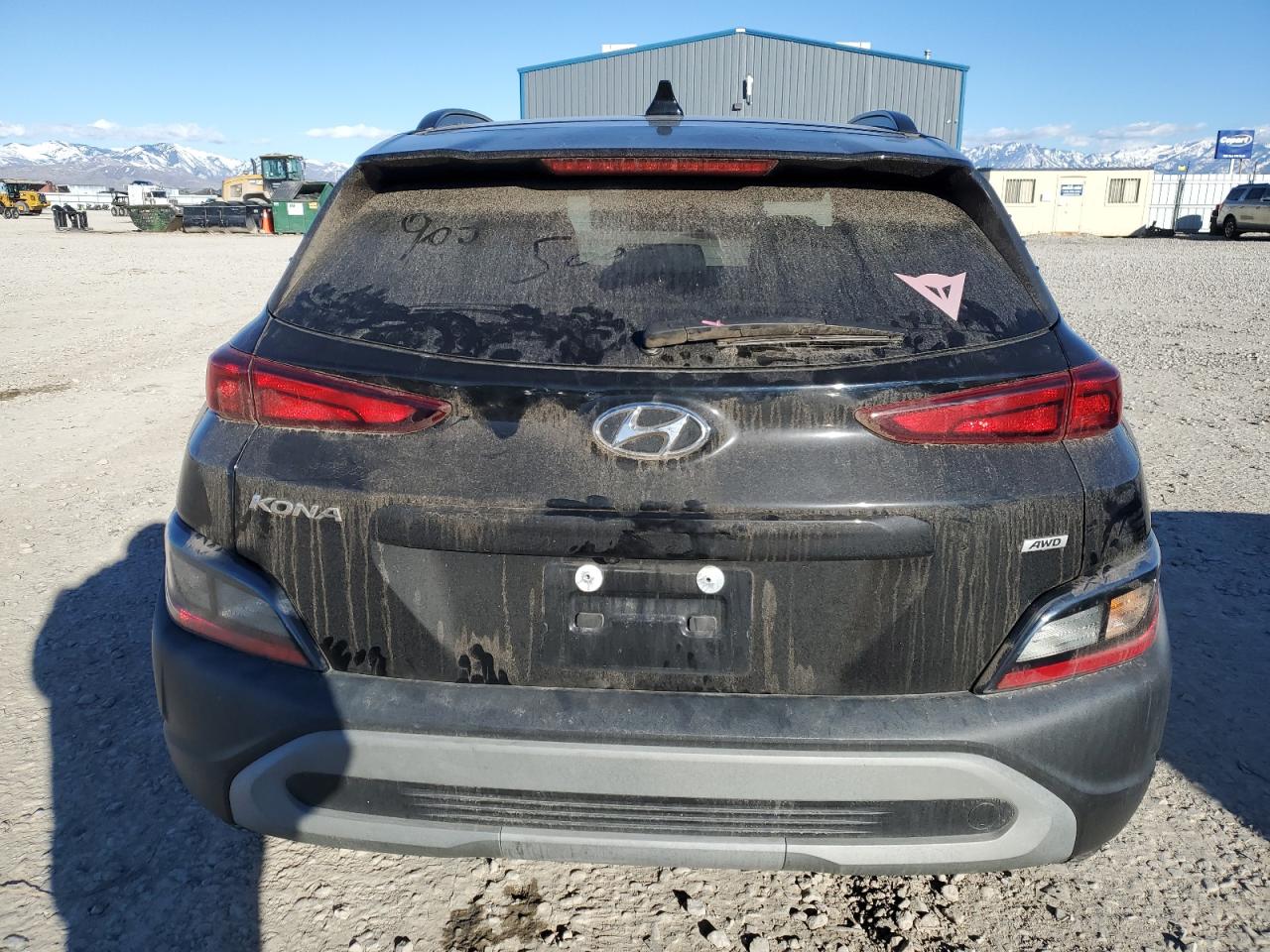 2022 HYUNDAI KONA SEL VIN:KM8K6CAB3NU786512