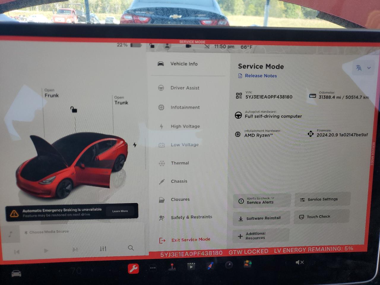 2023 TESLA MODEL 3  VIN:5YJ3E1EA0PF438180