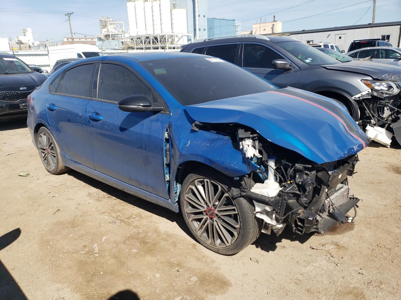 2022 KIA FORTE GT VIN:3KPF44AC6NE439281