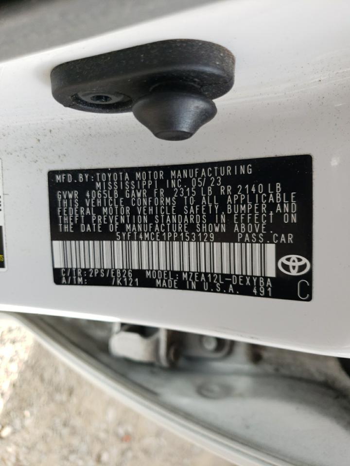 2023 TOYOTA COROLLA XSE VIN:5YFT4MCE1PP153129