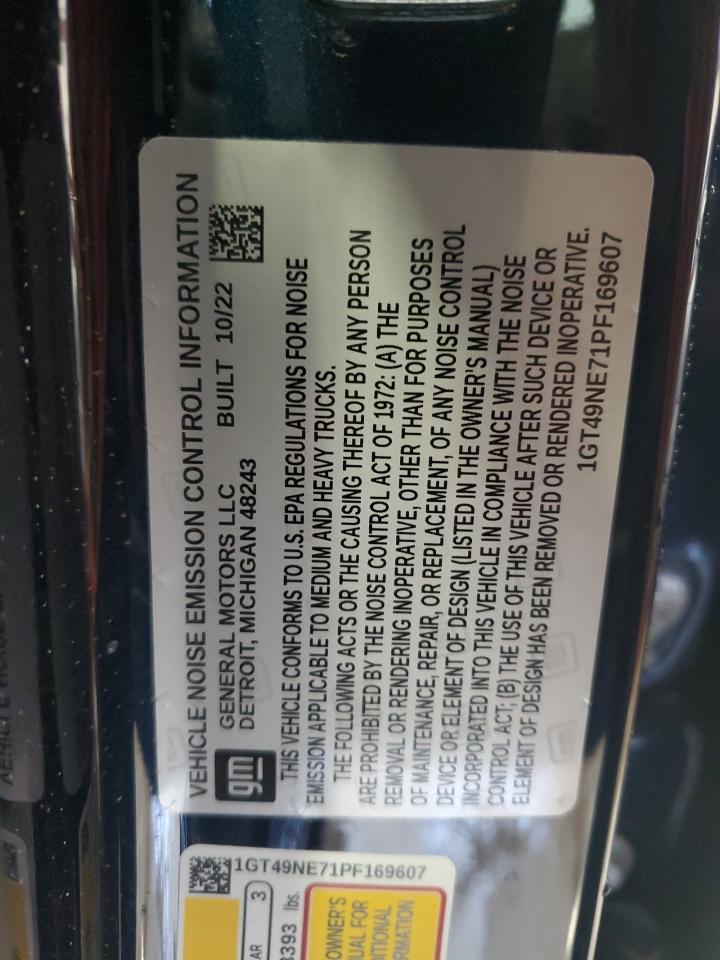 2023 GMC SIERRA K2500 SLT VIN:1GT49NE71PF169607