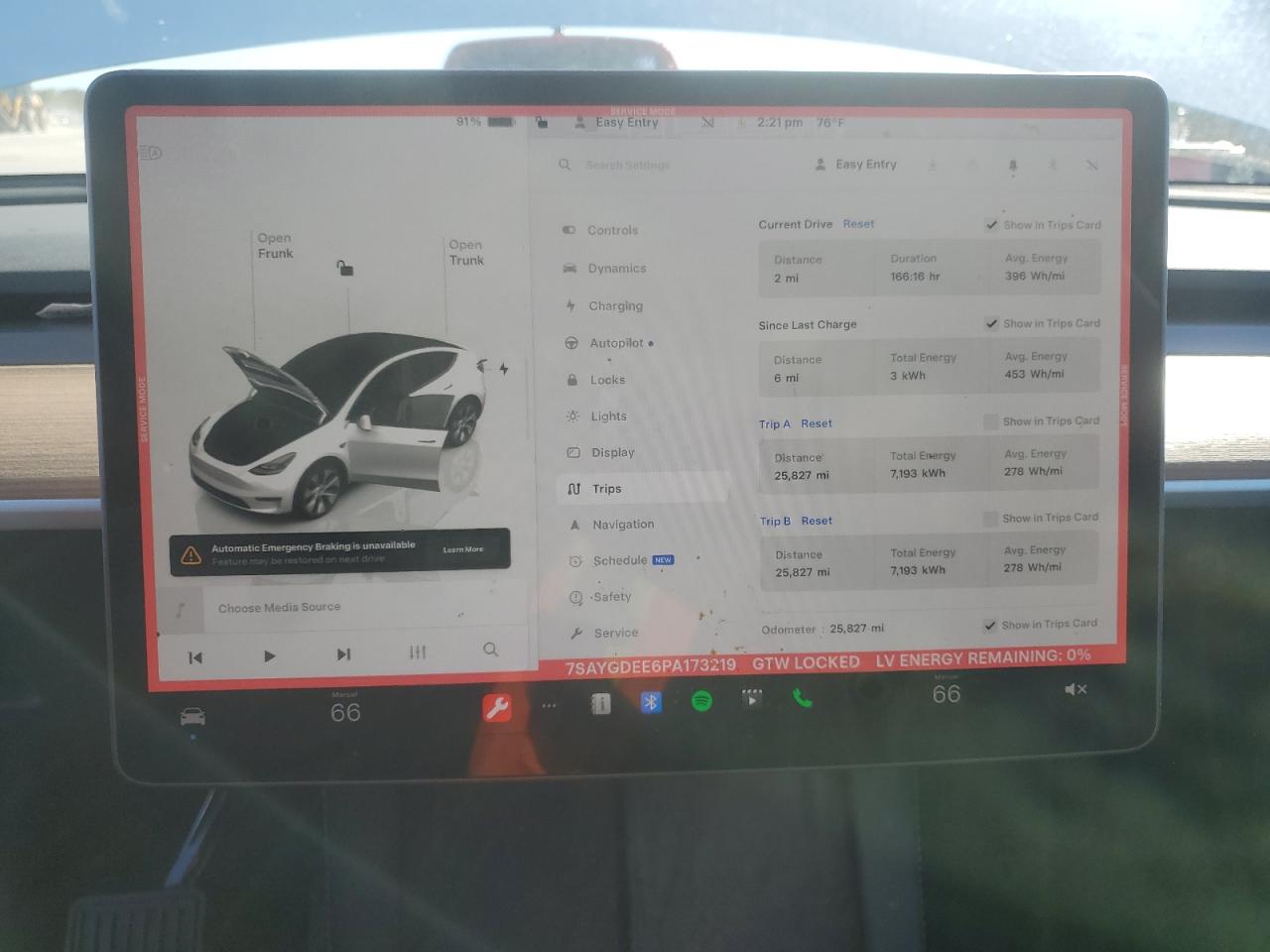 2023 TESLA MODEL Y  VIN:7SAYGDEE6PA173219