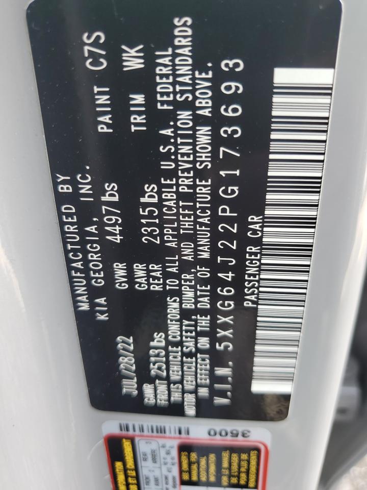 2023 KIA K5 GT LINE VIN:5XXG64J22PG173693