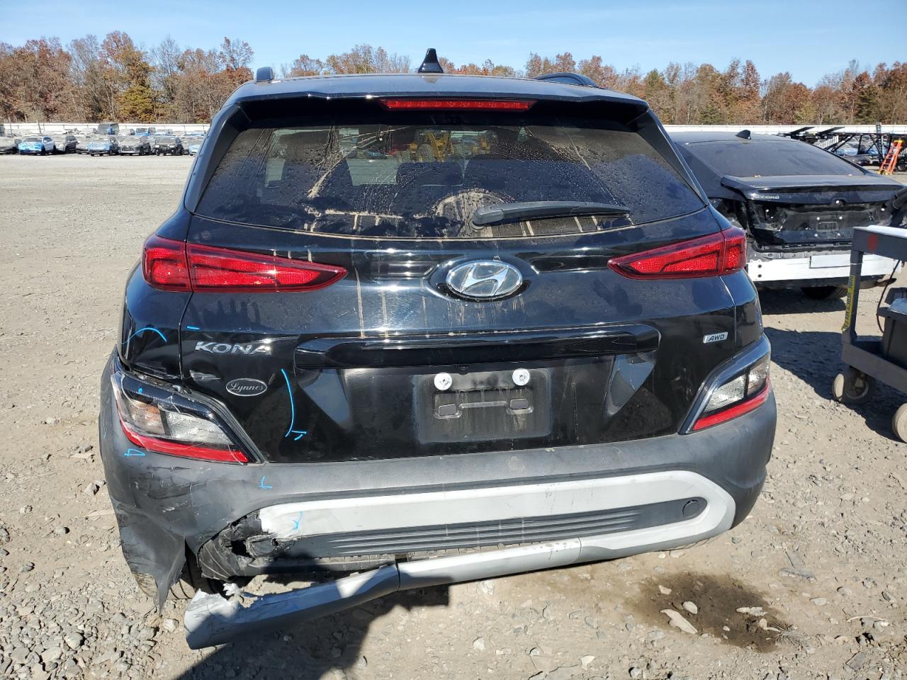 2022 HYUNDAI KONA SEL VIN:KM8K3CAB6NU786156