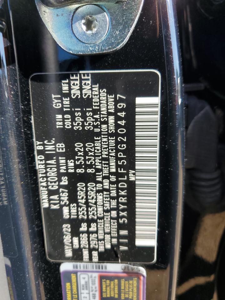 2023 KIA SORENTO SX VIN:5XYRKDLF5PG204497