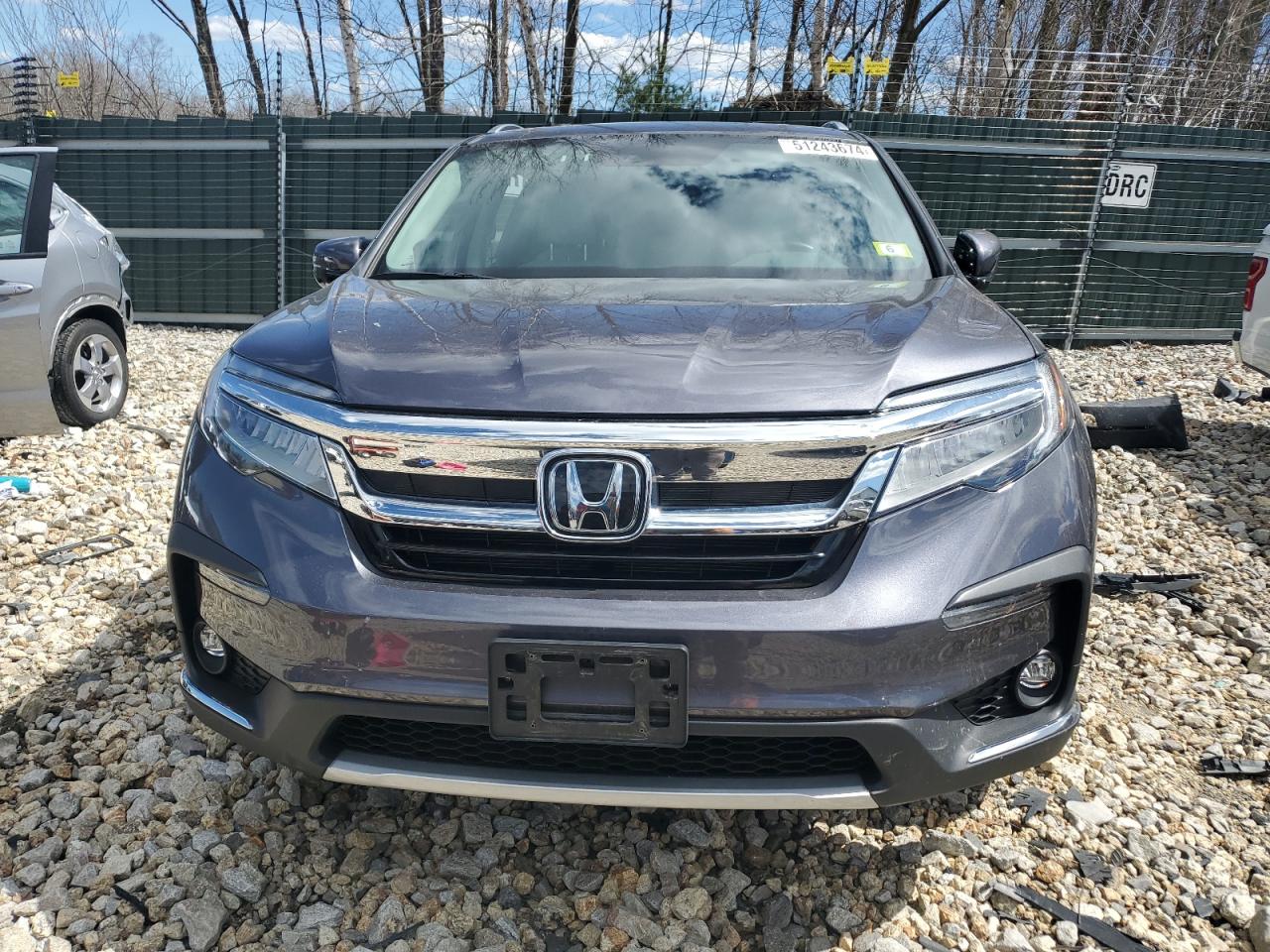 2022 HONDA PILOT TOURING VIN:5FNYF6H67NB029131