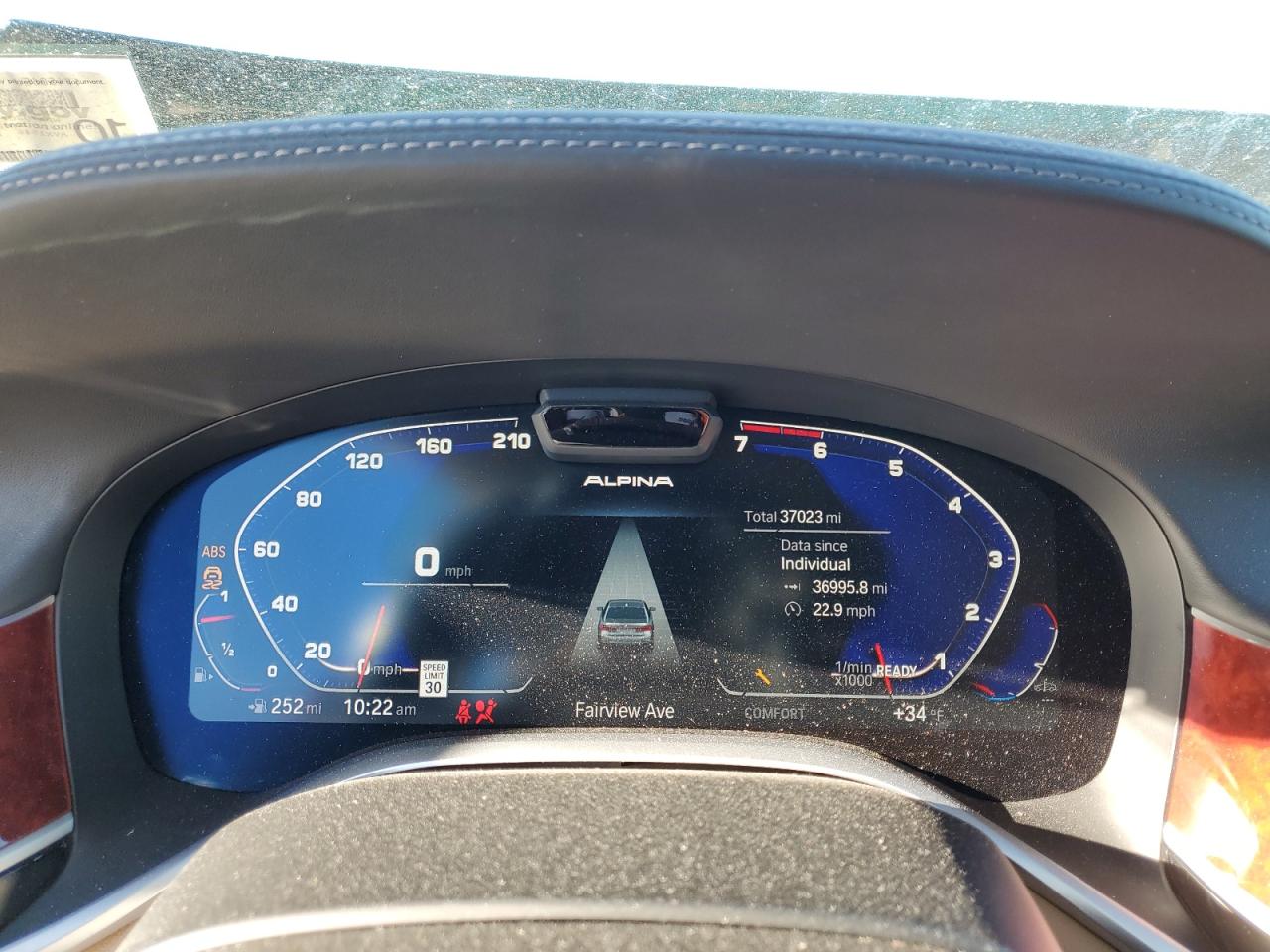 2022 BMW ALPINA B7  VIN:WBA7U2C11NCJ22940