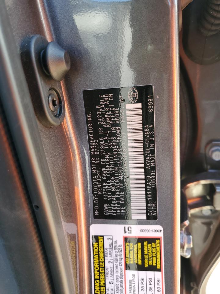 2023 TOYOTA CAMRY LE VIN:4T1C11AK4PU837350