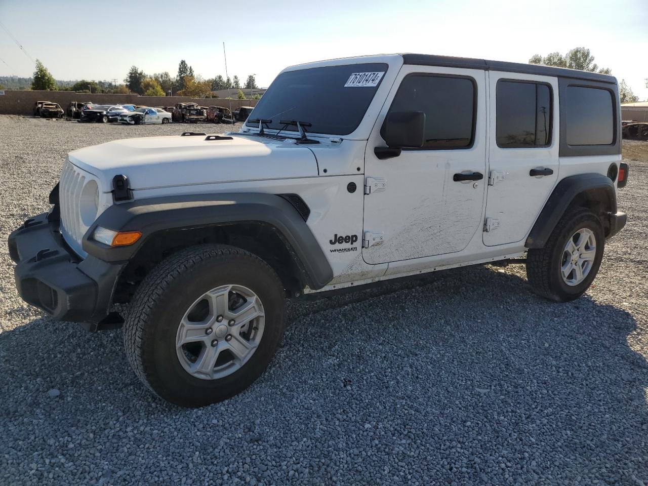 2022 JEEP WRANGLER UNLIMITED SPORT VIN:1C4HJXDNXNW256780