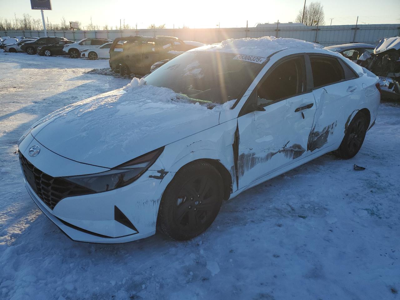 2022 HYUNDAI ELANTRA BLUE VIN:KMHLM4AJXNU020610