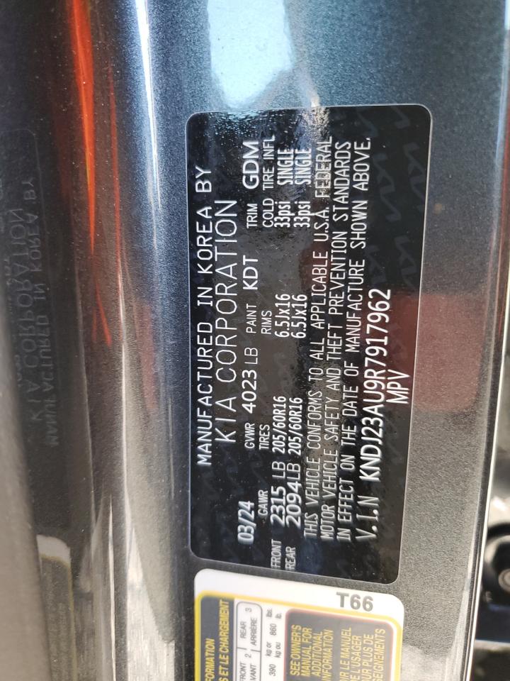 2024 KIA SOUL LX VIN:KNDJ23AU9R7917962