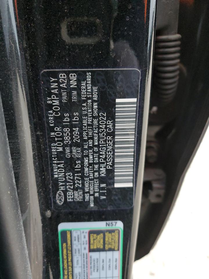2023 HYUNDAI ELANTRA LIMITED VIN:KMHLP4AG1PU534022