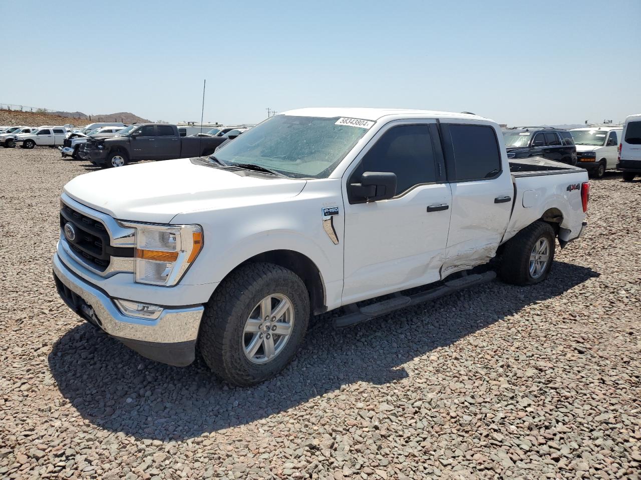 2022 FORD F150 SUPERCREW VIN:1FTEW1EP7NKD51600