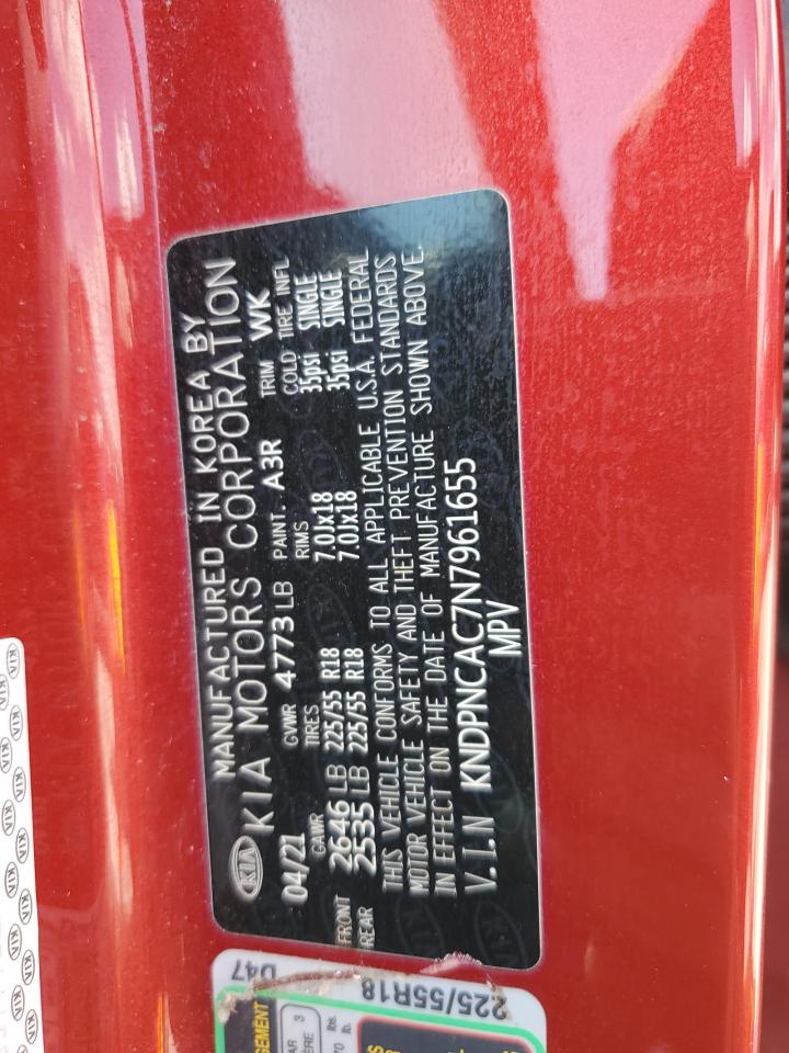 2022 KIA SPORTAGE EX VIN:KNDPNCAC7N7961655