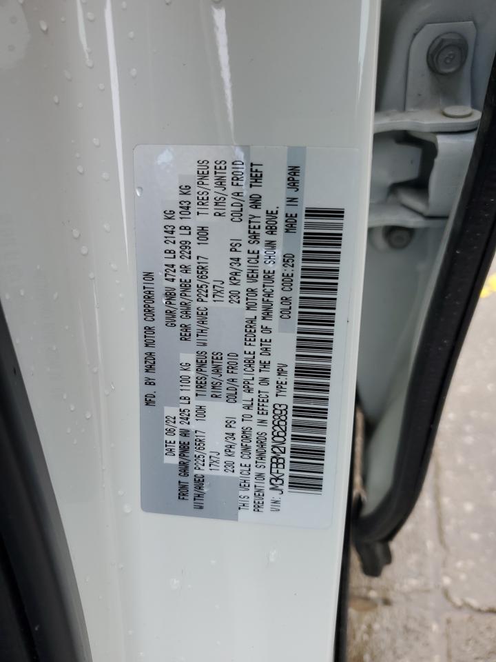 2022 MAZDA CX-5 SELECT VIN:JM3KFBBM2N0626893