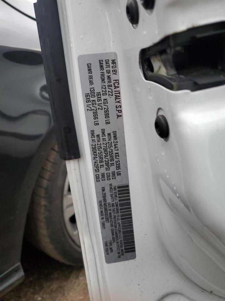 2022 RAM PROMASTER CITY TRADESMAN VIN:ZFBHRFAB5N6X65997