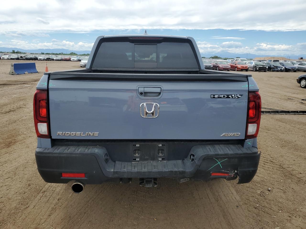 2022 HONDA RIDGELINE RTL VIN:5FPYK3F50NB016877