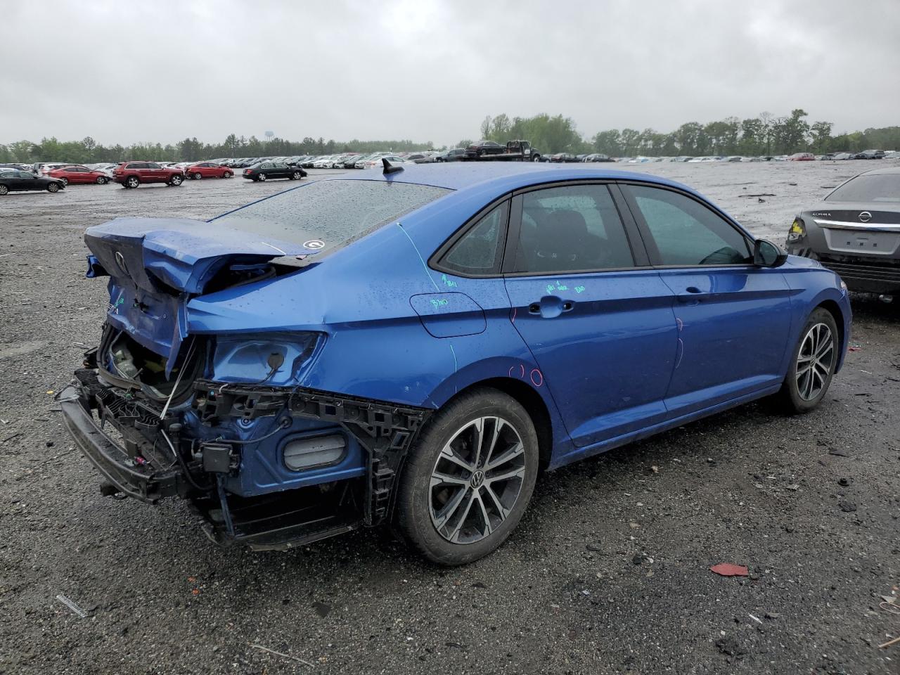 2022 VOLKSWAGEN JETTA SPORT VIN:3VWAM7BU9NM009296