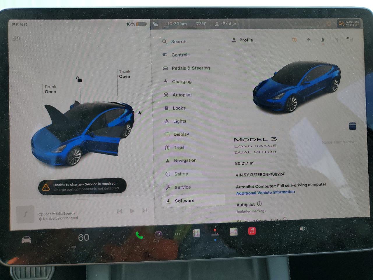 2022 TESLA MODEL 3  VIN:5YJ3E1EB0NF189224