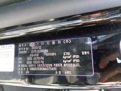 2021 Kia Sorento KNARJ81BGMA075401 VIN:KNARJ81BGMA075401