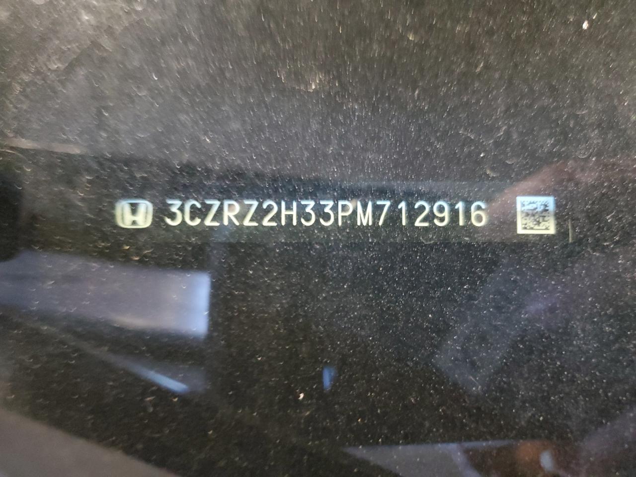 2023 HONDA HR-V LX VIN:3CZRZ2H33PM712916