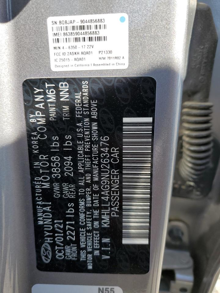 2022 HYUNDAI ELANTRA SE VIN:KMHLL4AG9NU263476